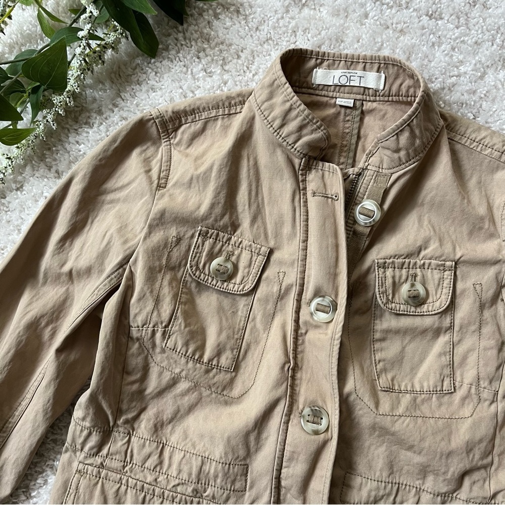 LOFT Tan Utility Jacket - Picture 3 of 10